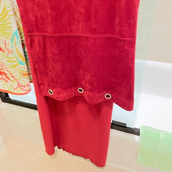 Brick Red Shower Curtain - Picture 3 of 4